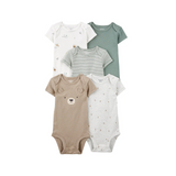 Bodies Manga Corta -  Stripe Bear (5 Unidades)