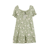 Vestido Floral Fruncido
