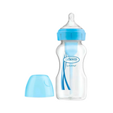 Tetero Anticólico Cuello Ancho Options+ 9 oz (Azul)