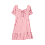 Vestido Rosa Fruncido