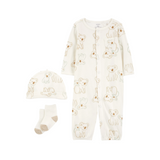 Pijama con Gorro - Koalas (3 Piezas)
