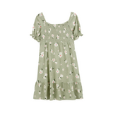 Vestido Floral Fruncido
