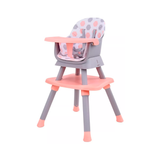 Silla para Comer "Sidney" - Rosa (6 en 1)