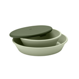 Paquete de 1 Bowl y 1 Plato con Tapa (Sage)