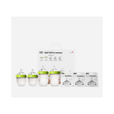 Set de Teteros de Silicón + Tetinas  (10 Piezas)