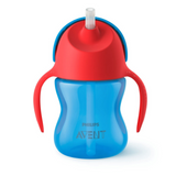 Vaso con Pitillo de Silicón y Asas de (7 oz)