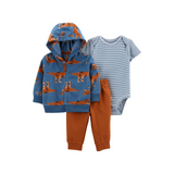 Conjunto Abrigado "Dinos" (3 Piezas)