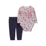 Conjunto Peplum Floral (2 Piezas)